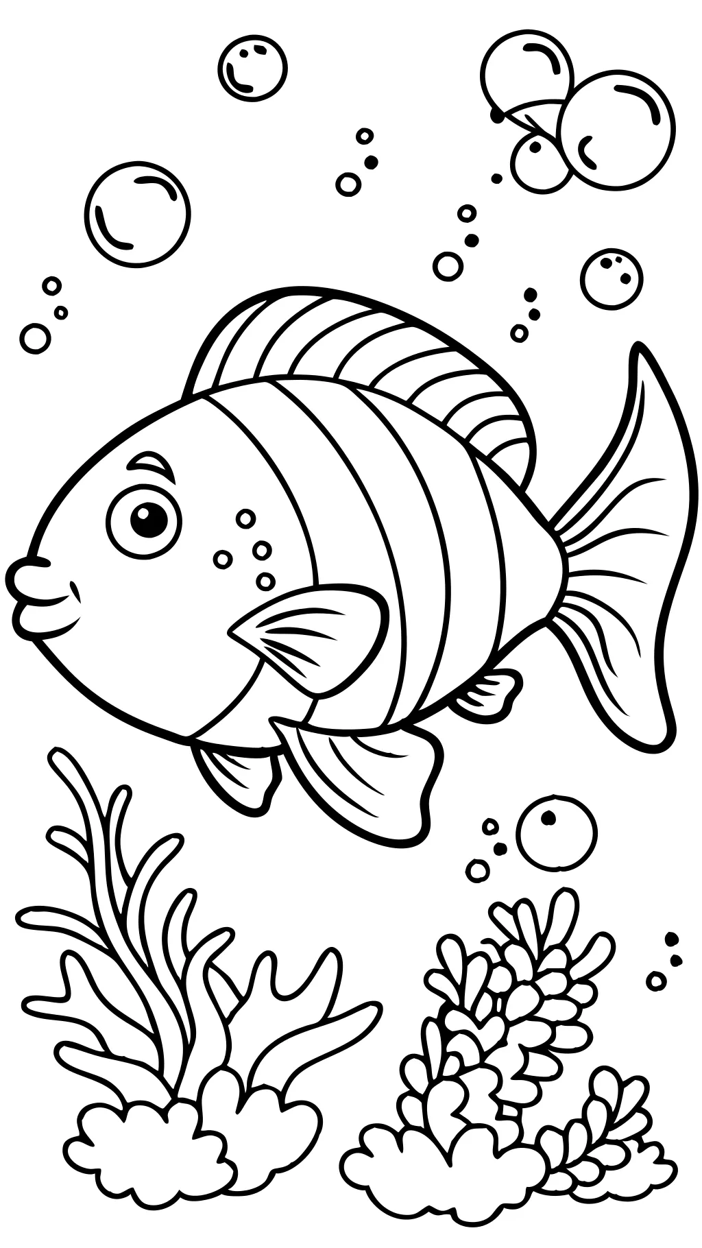 fish coloring page